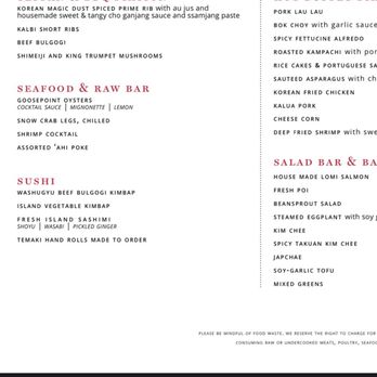 The Buffet At Hyatt - Menu - Buffets Near Me - Honolulu, Hawaii The Buffet At Hyatt - Menu - Buffets Near Me - Honolulu, Hawaii