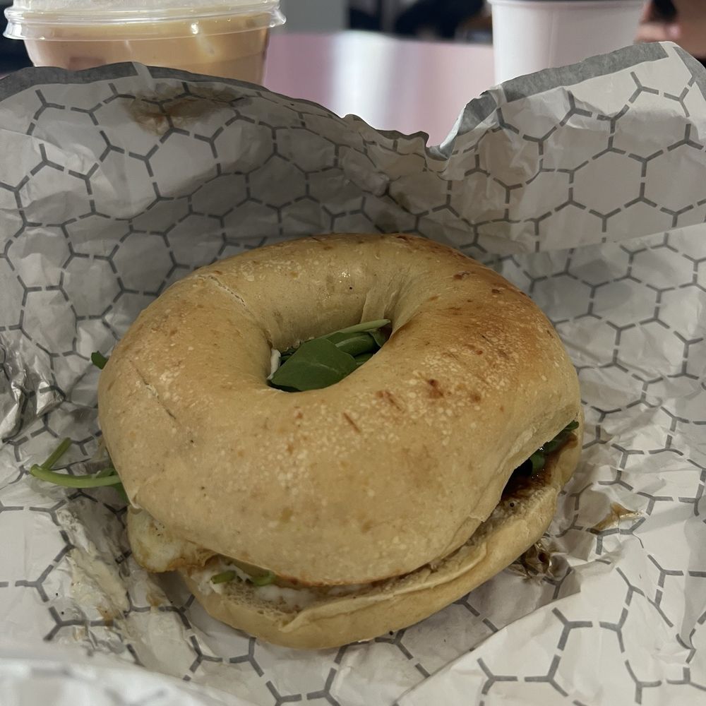 The 606 on an Asiago bagel The 606 on an Asiago bagel