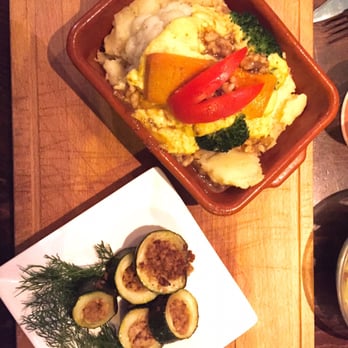 ACU Kitchen Punx - The Oven Dish with potato mash and soy stuffed zucchini. - Bars Near Me - Utrecht, Utah