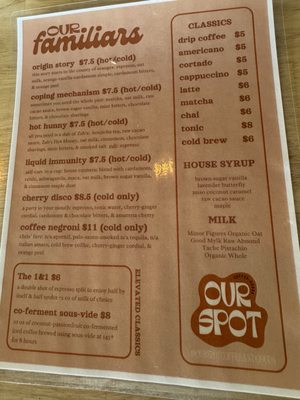 Menu photo 4 Our Spot Coffee & Goods Long Beach, CA