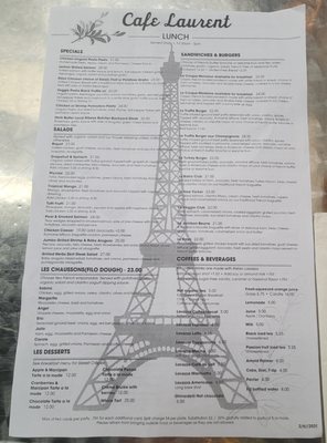 Menu photo 7 Cafe Laurent Mar Vista, CA
