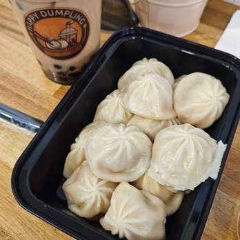 Happy Dumpling - Soup dumplings before taking a shower in chili oil - Coffee & Tea Near Me - Denver, Colorado