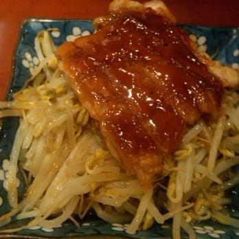 Yuko Maki Sushi - chicken teriyaki on sprouts - Japanese Near Me - North Vancouver, British Columbia