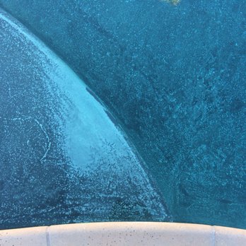 A Cut Above Pools - Unrepaired plaster spotting in newly laid pool - Landscaping Near Me - Menifee, California