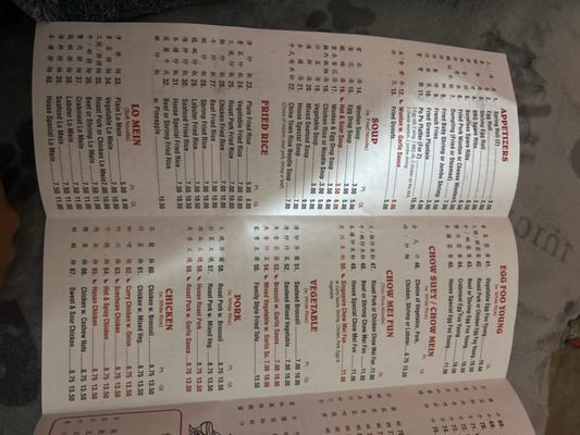 Menu photo 2 Hong Kong Restaurant Irvington, NJ