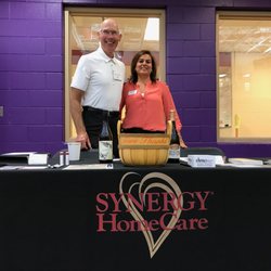 SYNERGY HomeCare - Synergy HomeCare of Macomb's owner Carol Thompson and Synergy HomeCare of Rochester's owner Jerry Sowik at the OPC trade senior show!