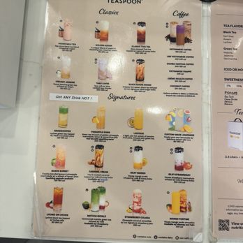 Teaspoon - Menu - Bubble Tea Near Me - Spring, Texas Teaspoon - Menu - Bubble Tea Near Me - Spring, Texas