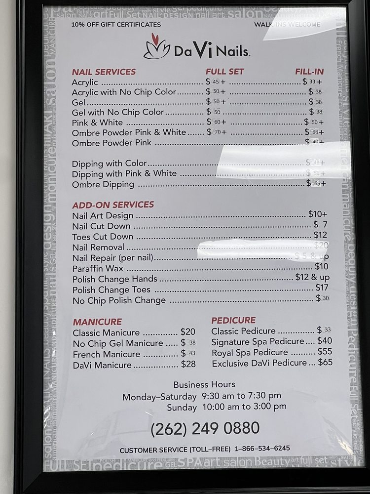 DAVI NAILS Updated September 2024 201 Edwards Blvd, Lake Geneva