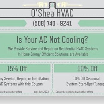 O’Shea HVAC - Coupon - Heating & Air Conditioning/HVAC Near Me O’Shea HVAC - Coupon - Heating & Air Conditioning/HVAC Near Me