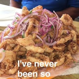 The Calamari order, def big enough to share with more than a couple of people.
