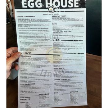 Egg House - Menu @ Egg House.2 W St Charles Rd, Lombard, IL  Breakfast Lunch Brunch etc. Cool ! - Breakfast & Brunch Near Me - Lombard, Illinois