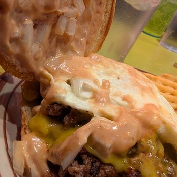 Atomic Cowboy - The famous Burger. Its great but I've had better. - Cocktail Bars Near Me - Golden, Colorado