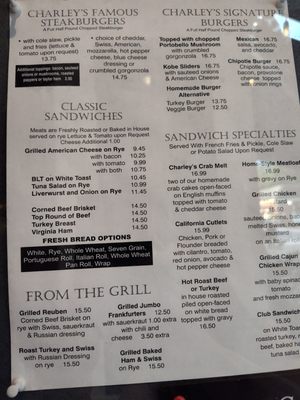 Menu photo 4 Charley's Aunt Chatham, NJ