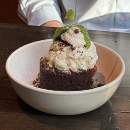 Free dessert for someone's birthday.