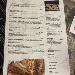 Lincoln Cafe - Breakfast Menu