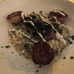 Again scallops with risotto