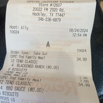 Popeyes Louisiana Kitchen - Fast Food Near Me - Tomball, Texas