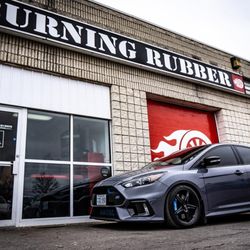 Burning Rubber Tire and Speed - Burning Rubber Tire and Speed Exterior Front Ford Focus RS