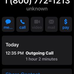 Social Security - Hold time on the phone. 1 hour & 2 min.