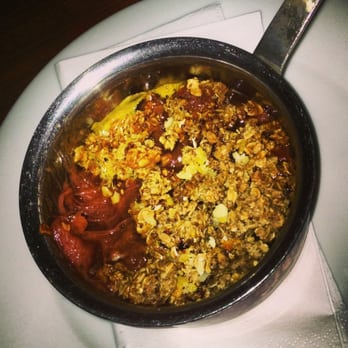 The Finnieston - Rhubarb and basil crumble. - Seafood Near Me - Glasgow, GLG The Finnieston - Rhubarb and basil crumble. - Seafood Near Me - Glasgow, GLG