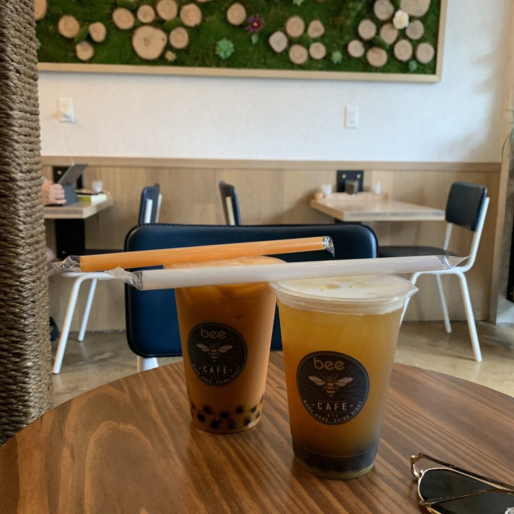 Bee Cafe - Mango Lychee GT, Thai Iced Tea - Cafes Near Me - Woodside, New York Bee Cafe - Mango Lychee GT, Thai Iced Tea - Cafes Near Me - Woodside, New York