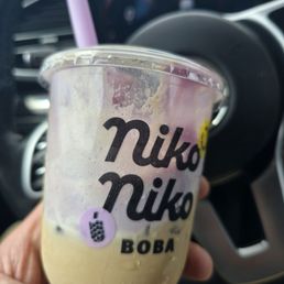 Vietnamese coffee with ube cream Vietnamese coffee with ube cream