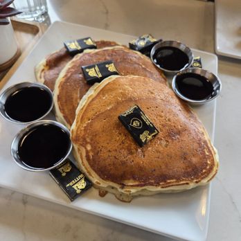 Liberty Market - Stack of 3 Buttermilk pancakes - New American Near Me - Gilbert, Arizona Liberty Market - Stack of 3 Buttermilk pancakes - New American Near Me - Gilbert, Arizona