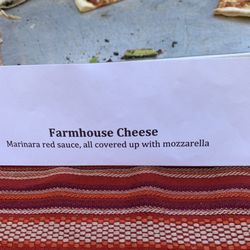Millsap Farm - Second kind of pizza available this night.