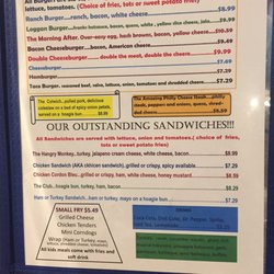 The Keg Sportsbar & Grill - Third page of menu (4.21.2017)