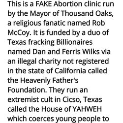 Conejo Pregnancy Center - Fake medical clinic!