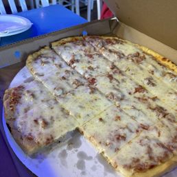 Disgusting XL thin crust sausage. Disgusting XL thin crust sausage.