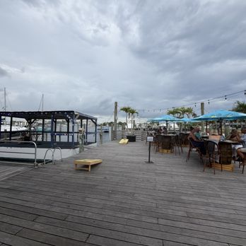 Two Georges Dockside Grille - Floating band, new outside dock seating - Seafood Near Me - Stuart, Florida Two Georges Dockside Grille - Floating band, new outside dock seating - Seafood Near Me - Stuart, Florida