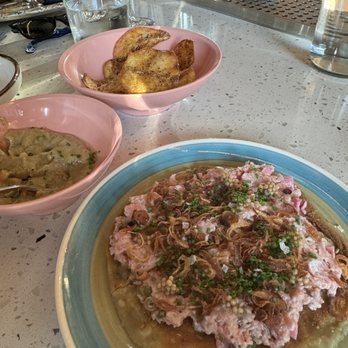 Finca - Beef tartare, eggplant dip - Wine Bars Near Me - San Diego, California Finca - Beef tartare, eggplant dip - Wine Bars Near Me - San Diego, California