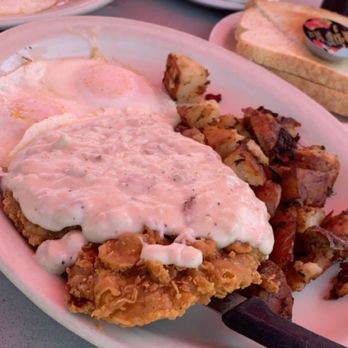 Red Apple Cafe - Fried steak and eggs over easy with potatoes - Breakfast & Brunch Near Me - Fresno, California Red Apple Cafe - Fried steak and eggs over easy with potatoes - Breakfast & Brunch Near Me - Fresno, California