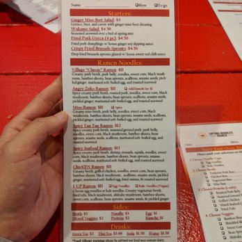 Lifting Noodles Ramen - Menu (1 of 2). Starters, ramen noodles, sides, drinks. - Ramen Near Me - Atlanta, Georgia Lifting Noodles Ramen - Menu (1 of 2). Starters, ramen noodles, sides, drinks. - Ramen Near Me - Atlanta, Georgia