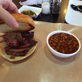 It's Ribs! - Chopped brisket sandwich BBQ baked beans with fajita meat - Barbeque Near Me - Houston, Texas It's Ribs! - Chopped brisket sandwich BBQ baked beans with fajita meat - Barbeque Near Me - Houston, Texas