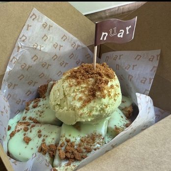 nuar - Parfait: pandan kaya toast + pandan ice cream - Desserts Near Me - New York, New York nuar - Parfait: pandan kaya toast + pandan ice cream - Desserts Near Me - New York, New York