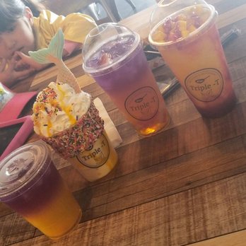 Triple-T - Sunset Tea, Mango Banana Smoothie & Mangonada - Noodles Near Me - Gardena, California