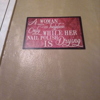 Just Polished - Cute plaque - Nail Salons Near Me - La Mesa, California