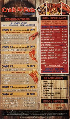 Menu photo 5 Crab Pub Oceanside, CA