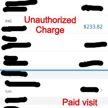 Holiday Inn Express Neptune - Unauthorized charge days after I stayed due to "left belongings" which is a complete lie. $233.82?? - Hotels Near Me - Neptune, New Jersey Holiday Inn Express Neptune - Unauthorized charge days after I stayed due to "left belongings" which is a complete lie. $233.82?? - Hotels Near Me - Neptune, New Jersey