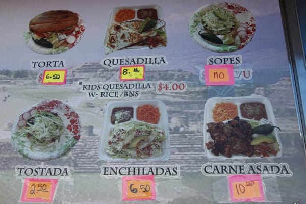 Menu photo 4 Taco's Monte Alban Snohomish, WA Menu photo 4 Taco's Monte Alban Snohomish, WA
