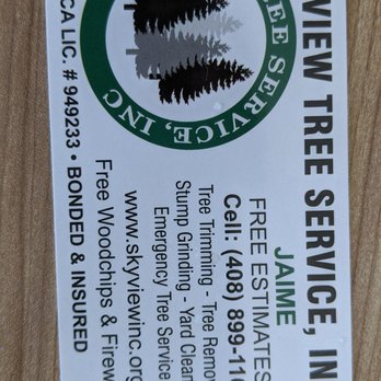 Skyview Tree Service - Business Card - Tree Services Near Me Skyview Tree Service - Business Card - Tree Services Near Me