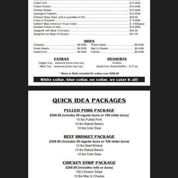 Bill's Bar-B-Que - Having a party or event?. Our catering menu is user friendly with several packages already priced to help you get your party started. - Barbeque Near Me - Elkhart, Indiana