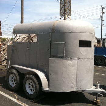 Reliable Powder Coating - Trailer after sandblasting. Note old dents and rust damage. These will be covered by diamond plate as they cannot be repaired. - Powder Coating Near Me - San Leandro, California Reliable Powder Coating - Trailer after sandblasting. Note old dents and rust damage. These will be covered by diamond plate as they cannot be repaired. - Powder Coating Near Me - San Leandro, California