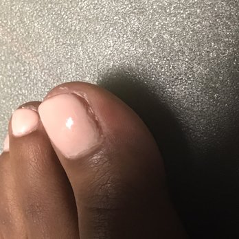 Nail Bar 66 - Horrible paint job by Nail Bar 66 - Nail Salons Near Me - Springfield, Illinois