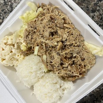 L&L Hawaiian Barbecue - Kalua Pork Plate ($16.99) - Hawaiian Near Me - Brea, California