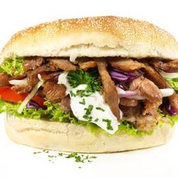 Pizzeria Peter Pan - So sollte ein Gyros Burger aus sehen