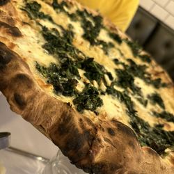 Bricco Coal Fired Pizza - Spinach and I don't remember the rest