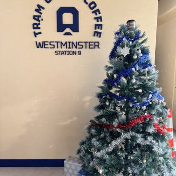Tram Cream Coffee 9 - Christmas tree in front entrance - Coffee & Tea Near Me - Westminster, California Tram Cream Coffee 9 - Christmas tree in front entrance - Coffee & Tea Near Me - Westminster, California